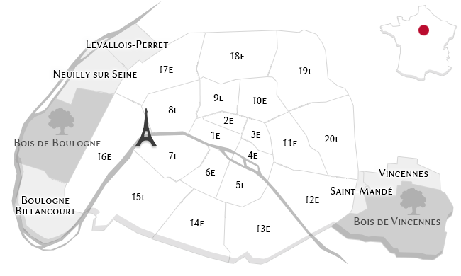 The luxury properties in Paris